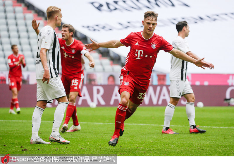  拜仁慕尼黑轻取比勒菲尔德扩大领跑优势